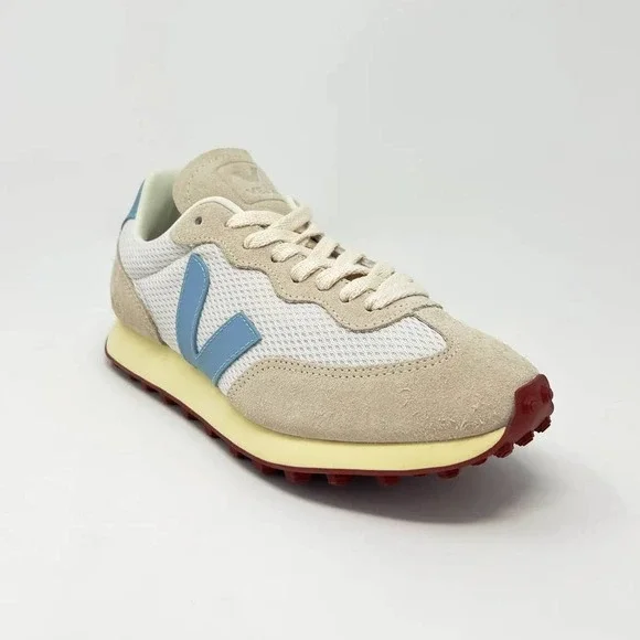 Veja Women's Sneakers in Cream and Blue - Picture 1 of 7